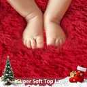 Ophanie Red Rugs for Bedroom Living Room, Fluffy Fuzzy Furry Carpet, Plush Soft Shaggy Bedside Indoor Floor 4x6 Area Rug for Kids Girls Boys Baby Teen Dorm Nursery Home Decor Aesthetic