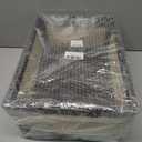 Natural Bamboo Wooden Storage Box, Antique Box Basket, Rustic Farmhouse Look Frame for Kitchen Pantry, Cabinets or Counters - Multipurpose Home Collection (Large)