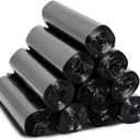 3.5 Gallon Trash Bags, 150 Count Small Trash Can Liners for Bathroom or Livingroom, Black 3 Gallon Thickly Garbage Bags