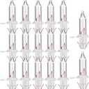 Mudder 200 Count Replacement Christmas Tree Light Bulbs 2.5v 0.425 Watt Mini Replacement Light Bulb Incandescent Wire String Lights Prelit Xmas Tree Decoration(White Base with Warm White Bulb)