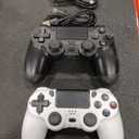 Wuthur 2 Pack Wireless Controller Compatible with PS4 / Pro/ Slim (Black & White)