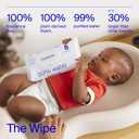 Coterie Baby Wipes for Sensitive Skin, Plant-Based and Plastic-Free Fibers, 99% Water, Hypoallergenic, pH Balanced, Unscented, Clean and Gentle Baby Essentials, 8 Pack, 448 Count