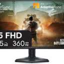 Alienware 25 Gaming Monitor AW2523HF 24.5" IPS LED Full HD (1920  1080) 360Hz Display - AMD FreeSync - VESA - Monitor (USB, HDMI) Height/Tilt/Swivel/Pivot Adjustability - Dark side of the Moon