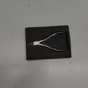 FERYES Cuticle Clippers 1/2 Jaw - Professional Cuticle Cutter Nail Cuticle Remover Tool, Nail Skin Clipper Hangnail Trimmer - SILVER