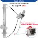 Obaee 741-303 (2 Pins) Front Right Passenge Side Power Window Regulator with Motor Assembly Compatible with Honda CRV 2002-2006, (2 Pins) Replace OE 72210-S9A-A02