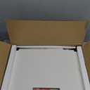 Huuger Nightstand with Charging Station, Side Table with 2 Fabric Drawers, End Table with Open Shelf, Bedside Table with USB-C Port and Outlets, Night Stand, PU Leather, White