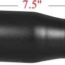 Exhaust Tip, 2-2.75 inch inlet clamp adjustable,Black Stainless Steel