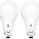 E ENERGETIC LIGHTING 150 Watt LED Light Bulb, Super Bright A21 Daylight 5000K, Non-Dimmable, 2300lm, High Lumen Light Bulbs, UL Listed, 2-Pack