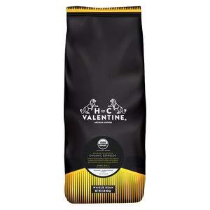 H.C. Valentine Artisan Roasted Coffee Organic Espresso Dark Roast Whole Bean 4 x 2 Lb. Bags (16 lb Case)