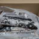 RUUGME 6x9 Area Rug Washable - Living Room Rugs with Non Slip Backing Ultra Soft Stain Resistant Bedroom Dining Room Carpet Indoor Distressed Home Decor Mat for Bathroom 6x9 Black