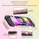 Case for Nintendo Switch 2 (2025), FANPL Protective Cover for Switch 2 and Joy Con Controller - Strong and Durable, Not Easy to Fall Off (Pink)