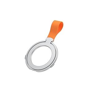 Mag safe Magnetic Phone holder Ultra thin Folding Desktop Rotating Silicone Hanging Strap Finger Ring Buckle holder,Silver