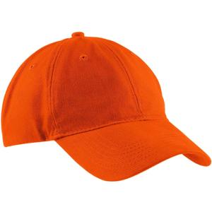 Port & Company Men's Brushed Twill Low Profile Cap (Orange)