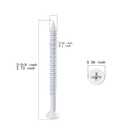 5 x WenSilon(30 PCS) 3/16" x2-3/4 White Concrete Screw Anchor White Flat Head for Anchoring to Masonry, Block or Brick Stucco