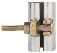 BK Products 1-1/4 in. Galvanized 430 Stainless Steel Pipe Repair Clamp
