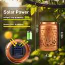 Designs Elegant Waterproof Hanging Solar Lanterns ,Perfect Outdoor Decor for Garden,Patio,Pathway,Yard, Ideal Birthday, Christmas,Thanksgiving Gifts for Women,Mom and Grandma (Hummingbird)