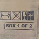 Novogratz Louis Upholstered Bed Frame with High Tufted Headboard, King, Textured Ivory Canvas