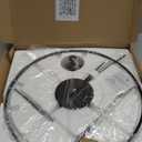 YISITEONE Classical Large Decorative Wall Clock with Pendulum, Modern Non-Ticking Silent Metal Wall Clocks for Living Room, Bedroom, Study, Office,20 (Medium, Black)