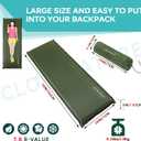 Clostnature Self Inflating Sleeping Pad for Camping - 1.5/2/3 inch Camping Pad, Lightweight Inflatable Sleeping Mat for Backpacking, Compact Ultralight Foam Air Mattress for Tent, Hammock