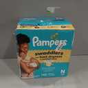 Pampers Swaddlers Diapers, Size 0 (up to 10 lbs), 140 Count, Absorbent, Keeps Baby Dry and Comfortable, Skin Safe Disposable Baby Diaper 