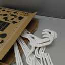 HOUSE DAY Plastic Baby Hangers for Closet 20 Pack, Durable Plastic Kids Hangers for Baby Clothes, Thin & Compact Childrens Hangers, Space Saving White Baby Hanger, Small Hanger for Kids Clothes