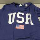 USA T Shirt Women Men Kids Patriotic American Flag July 4th T-Shirt, Size: L