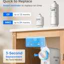Waterdrop G2P600 Reverse Osmosis System, TDS Reduction, 7 Stage Water Filtration, NSF/ANSI 372 Certified, 600 GPD Tankless RO Water Filter System, Under Sink, 2:1 Pure to Drain