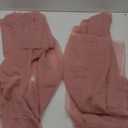 10x10ft Dusty Rose Tulle Backdrop Curtain with Lights String for Parites, Sheer Backdrop Curtains for Wedding Baby Shower Birthday Party Photo Shoot Decorations (10ft x 10ft(2 Panels 5*10ft))