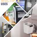Ice Scoop Holder for Ice Machine & Freezer, Medium Magnetic Scoop Holder Fits Countertop Ice Makers, Ice Buckets, Ice Cream Scoops, L 4.92 x W 3.35 x H 5.24