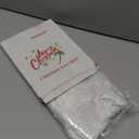 Sattiyrch Small Christmas Tree Skirt 18in, Faux Fur White Xmas Small Tabletop Christmas Tree Skirt (White Faux Fur, 18in)