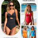 SHAPELLX Tummy Control Swimsuits Women Black One Piece Bathing Suit Tummy Control Swim Suits Ruched (Black,XX-Large)