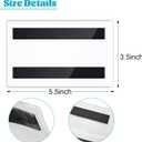 Ctosree 50 Pcs Magnetic Sign Holder Pallet Rack 5.5 x 3.5 Inches Magnetic Label Holder Clear Double Sided Window Display Frame Easy Front Opening for Window Door Office Schedule Store Home