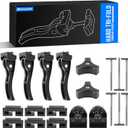 Replacement Parts for Hard Tri-Fold Tonneau Cover, Truck Tonneau Cover Replacement Installation Accessory Include 6* T-Bolts, Rear Clamp, Front Clamp