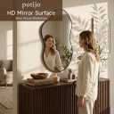 Irregular wall Mirror 26"x46" Black Asymmetrical Mirror
