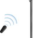 Kindle Floor Stand Holder with Remote Page Turner for Reading in Bed, Adjustable Tablet Mount with Clicker, Kindle Accessories Tablet Stand Holder for Kindles Tablets iPhones 4.7-12.9 inch(Black)