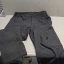 Jessie Kidden Mens Waterproof Hiking Pants, Outdoor Snow Ski Fishing Fleece Lined Insulated Soft Shell Winter Pants (34, Grey)