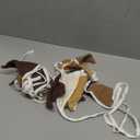 Oudain 15.5 ft Pennant Banner Flags, 2 Pcs Nursery Garland Triangle Bunting Flag Baby Banner for Nursery Decor Baby Birthday Boho Wedding Shower Party Event, Each 7.75 ft(Khaki Colors)