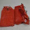 deebree 10 lb Mesh Onion Bags, 11"×18" Mesh Produce Bags Hanging Reusable Breathable Vegetable Storage Net Bag with Drawstring for Onions Potatoes Citrus Crawfish, Red (Pack of 25)