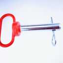 1 Pack Clevis pin, 3-2/5in x 3/4in Red Handle Hitch Pin Hitch Pin Accessories for Tractors