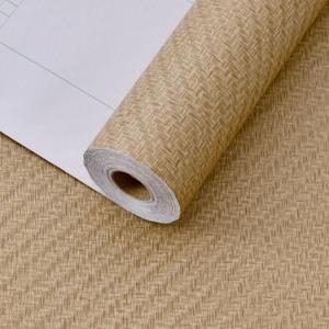 Haimin Fabric Wallpaper Textured Contact Paper (24in X 393in) Grasscloth Peel and Stick Faux Linen Wall Paper Self Adhesive Vinyl Wallpaper (Tan) Haimin Fabric Wallpaper Textured Contact Paper (24in X 393in) Grasscloth Peel and Stick Faux Linen Wall Paper Self Adhesive Vinyl Wallpaper (Tan)