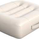 Adult Car Booster Seat Cushion/office chair cushion with Carry Handle Angle Lift Seat Cushion Imitation PU breathable fabric More comfortable and beautiful,for/car/office/wheelchair seat cushion/milky