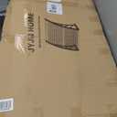 40x60 Window Door Awning Exterior,Polycarbonate Outdoor Overhang Canopy Shelter,UPF 50+ UV Rain Snow Sun Protection,Spliced Overdoor Awnings for Outside,Porch,Patio,Deck or House Entrance (brown panel/Black bracket)