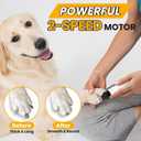 Silent Groom Pro Nail Grinder, Silent Groom Pro Pet Nail Clipper,Rechargeable Dog Nail Grinder, Safe Effective Portable Pet Nail Trimmer for Home use (White)