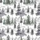 Cute Mouse Pad - Winter Green Fir Forest Square Mousepad Washable Cloth with Non-Slip Rubber Base - Mouse Pads for Desk Computers Laptop Mouse- Home Office Decor Desk Accessories-10x8 Inch