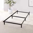 Zinus Michelle Compack 6-Leg Support Bed Frame, for Box Spring and Mattress Set, Twin, Black (AZ-SBF-07T)