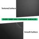 ABS Plastic Sheet 1/8" x 36" x 24", Black Rigid Thermoplastic Board for Signs, Crafts, DIY Projects, Dual-Surface - Textured & Smooth (1 Pack)
