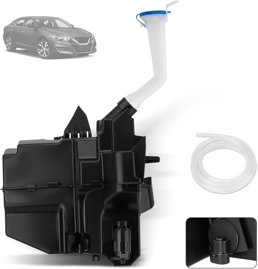 28910-9HM0A Windshield Fluid Reservoir wiht Sensor, Compatible with Nissan Maxima 2016-2018, Altima 2013-2018, Washer Tank Replaces# 28915-3TA0B