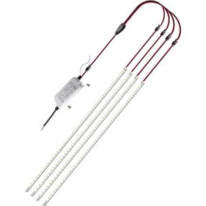 LED Troffer 2x4 FT Retrofit Kit, Magnetic LED Retrofit kit,72W ,5000K Daylight White,0-10V LED Driver/4 Tubes Per Kit, T8 T10 T12 Fluorescent Replacement Light Bar, Easy to Install