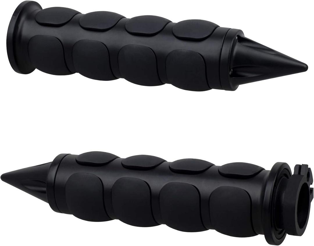 NTHREEAUTO 1" / 25mm Motorcycle Hand Grips Universal Handlebar Throttle Grip