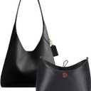 ZTUJO Purse Organizer Insert For Coach Brooklyn 28 and 39 (Black, For Brooklyn 39)